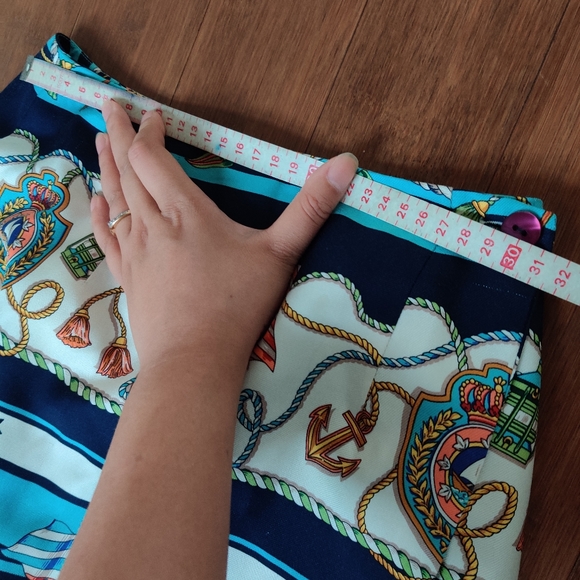 Talbots Silk Nautical Skirt - Picture 5 of 6